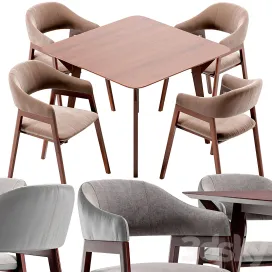 Angel Cerda Dining Chair Terong Table